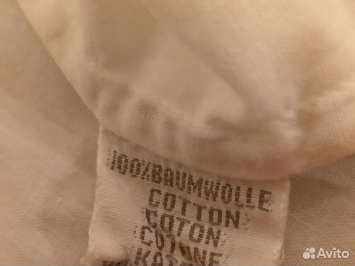 Белая хлопчатобумажная кофта