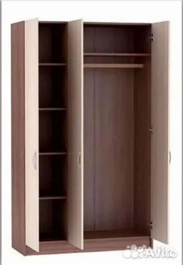 Шкаф распашной Бася шк-557 ясень шимо