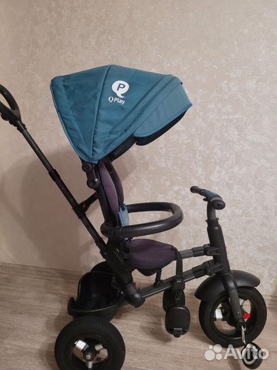 Велосипед трехколесный с ручкой Q-Play Rito