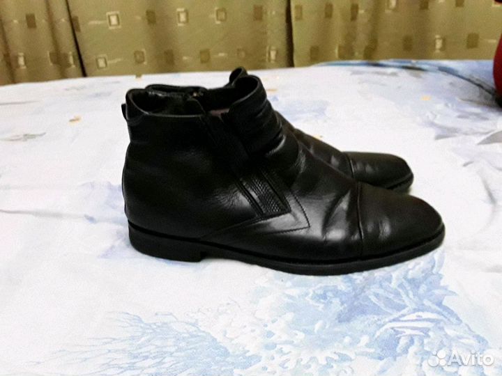 Ботинки зимние из натуральной кожи,мужские40размер