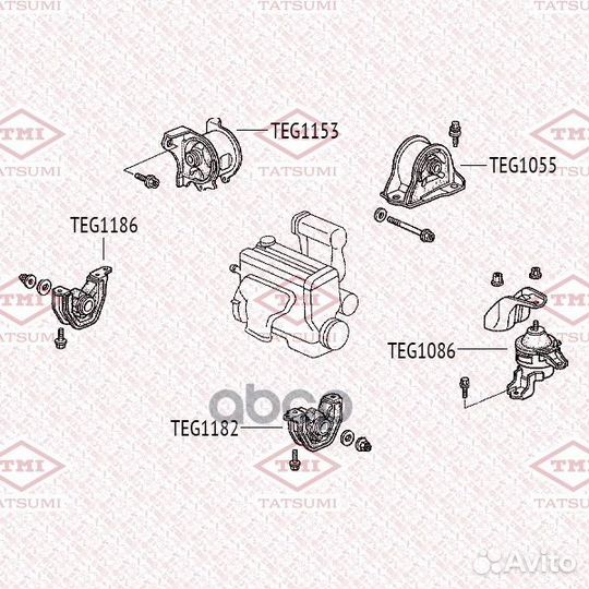 Опора двигателя правая TEG1153 tatsumi