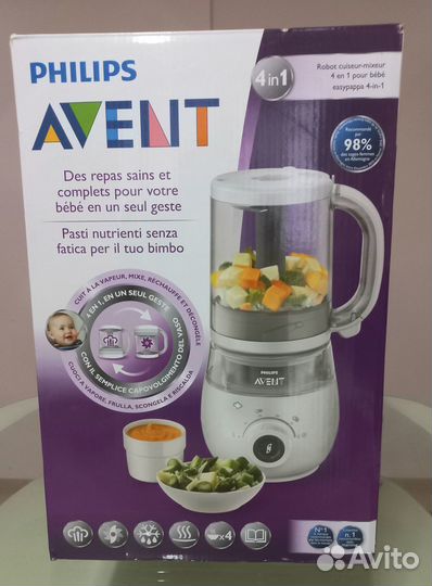Пароварка блендер philips avent 4 в 1