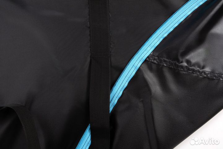 Чехол для велосипеда 190*105 см (черный с голубым)