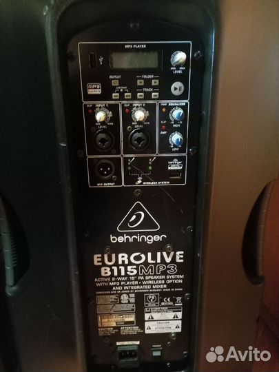 Акустика Behringer B115 MP3
