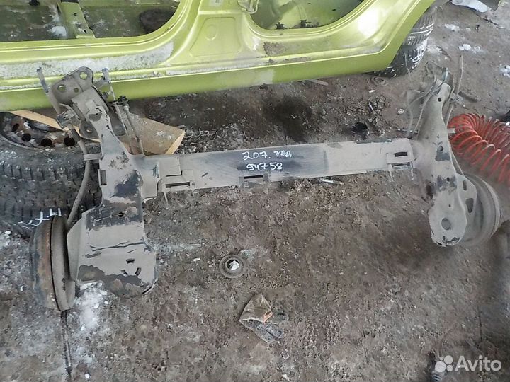 Балка задняя peugeot 207