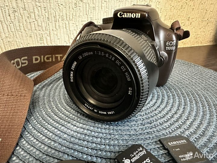 Зеркальный фотоаппарат canon eos 1100d