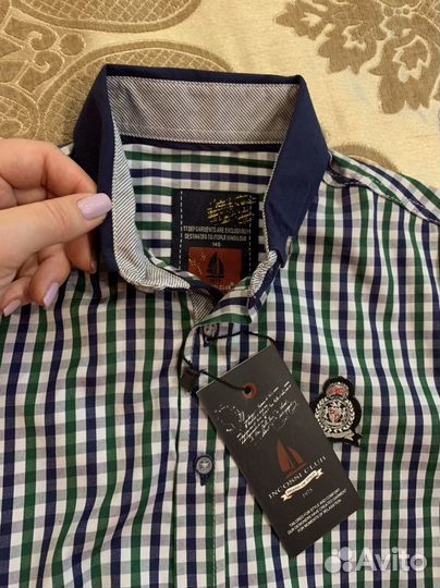 Рубашка новая на мальчика 140
