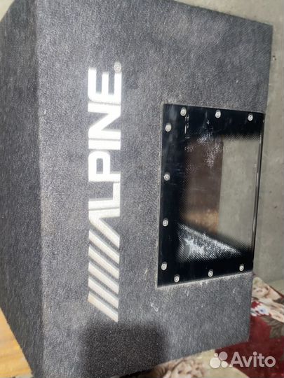 Сабвуфер alpine sbg 1244bp