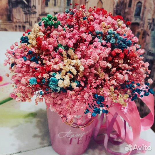 Мини букет из сухоцветов