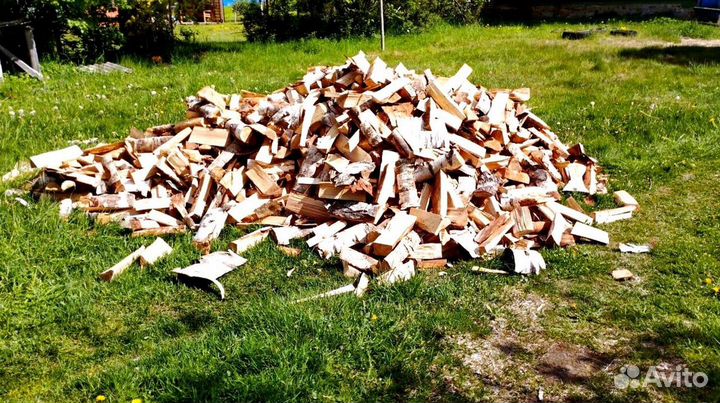 Дрова сухие навалом