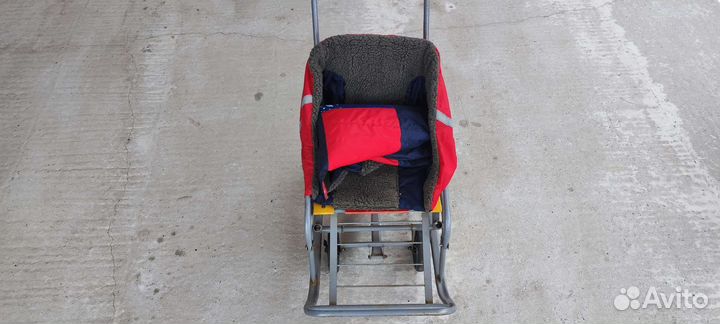 Санки с большими колесами