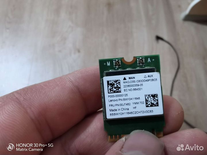 Wifi модуль для ноутбукa realtek rtl8821aenf