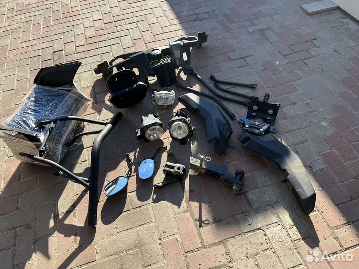 Yamaha grizzly 700 фары пластик бампер