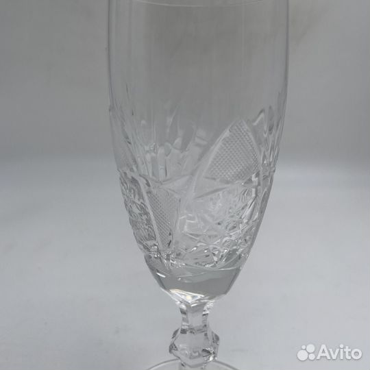Хрустальные бокалы фужеры ретро быт одним лотом