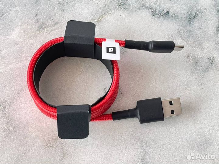 Дата-кабель USB Xiaomi Type-C, SJX10ZM, плетеный