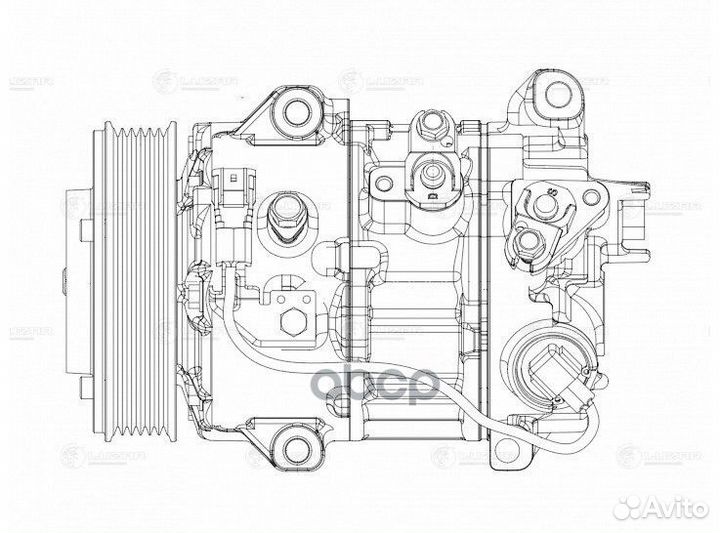 Компрессор кондиц.toyota RAV 4 13- lcac 1940 luzar