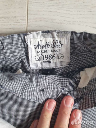 Белая рубашка и брюки на 12 мес