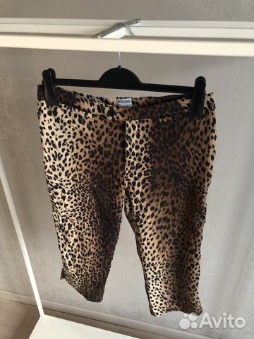 Брюки-кюлоты леопард Moschino Jeans vintage