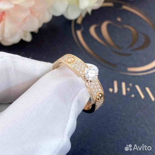 Cartier Love Solitaire Розовое золото