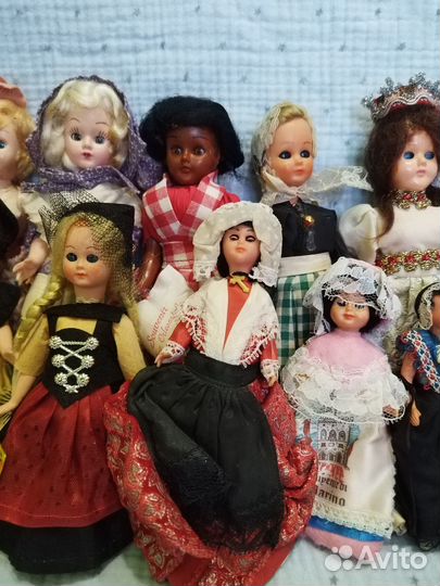 Куклы колкий пластик маленькие Франция Италия