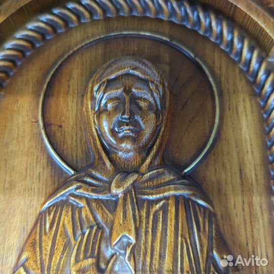 Деревянная икона Матрона