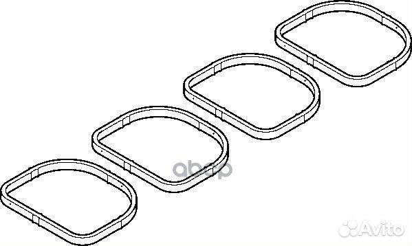 Прокладка коллектора BMW 1(E81/E87) /3(E90) 04- 1.6