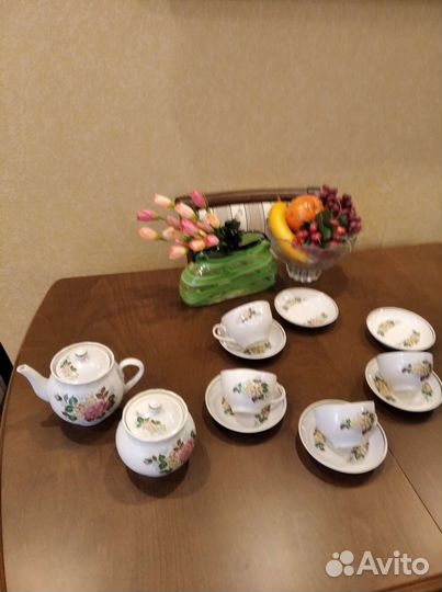 Чайный сервиз СССР, фарфор, новый