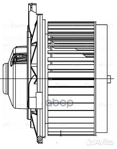 Вентилятор отопителя салона cadillac SRX luzar