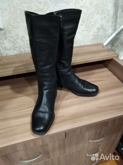 Сапоги кожаные