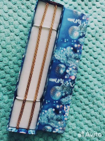 Цепь позолоченная