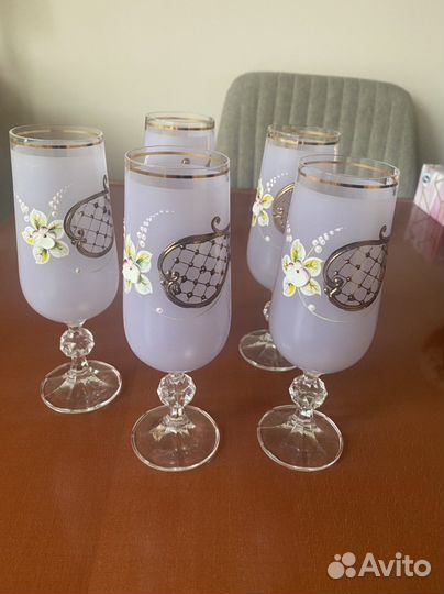 Бокалы богемия 5 шт