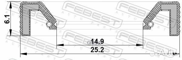 Сальник коробки передач ford focus CB4 2008-201