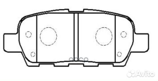 CKN-131 GK0846 Колодки тормозные дисковые зад