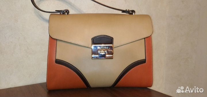 Сумка кожаная новая Италия большая