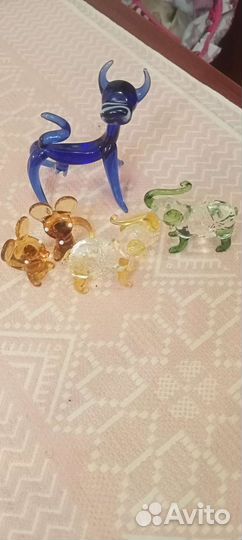 Стеклянные фигурки СССР
