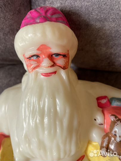 Дед мороз и снегурочка СССР пластик