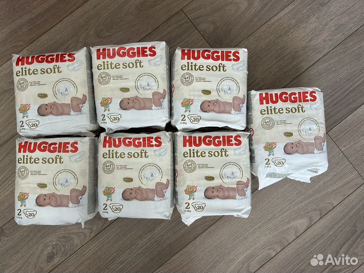 Подгузники huggies elite soft 2