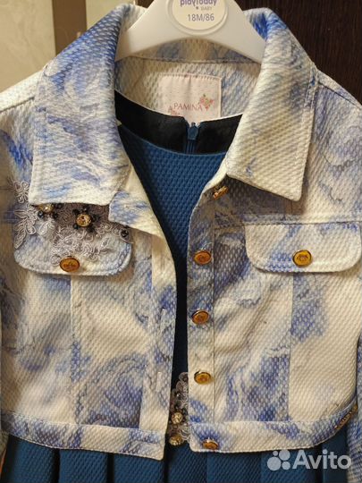 Костюм, платье с пиджаком р.134