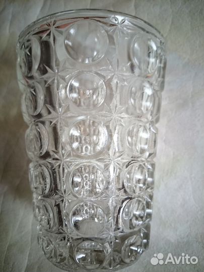 Ваза, прозрачное стекло, Уршельский завод СССР