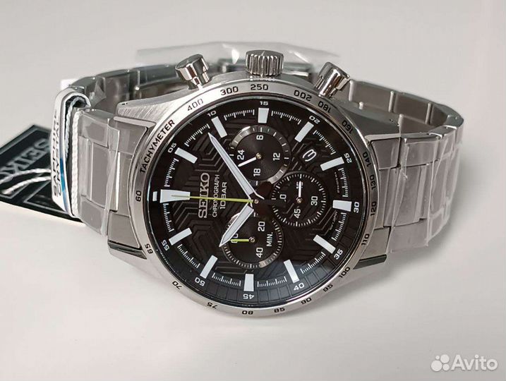 Часы Seiko SSB413P1. Хронограф. Сапфир