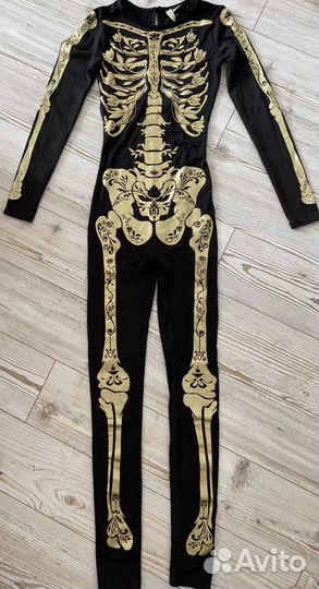 H&M Костюм скелет маскарадный для выступлений XS