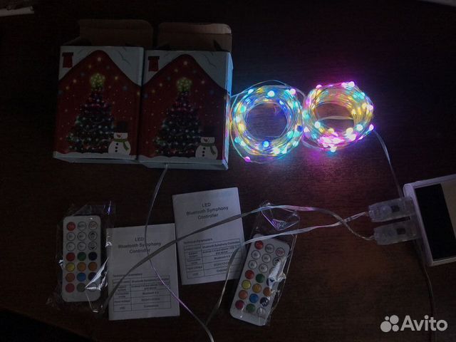 Умная (смарт) гирлянда на елку с Bluetooth