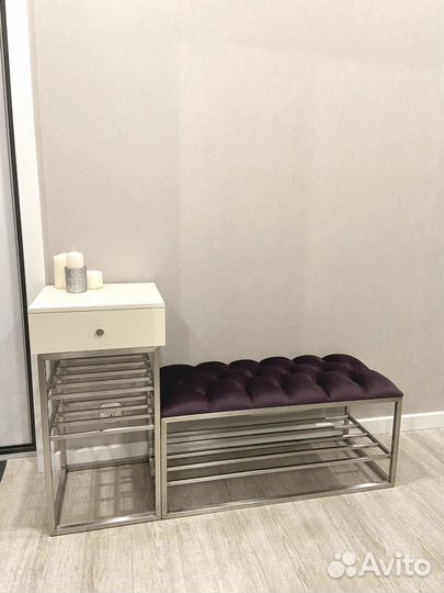 Консоль из шлифованной нержавеющей стали