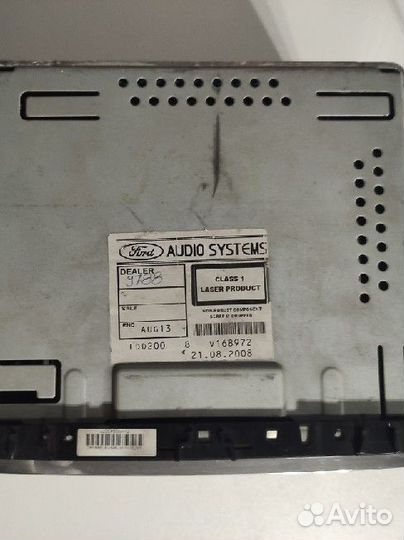 Магнитола штатная ford focus 2 с темной рамкой