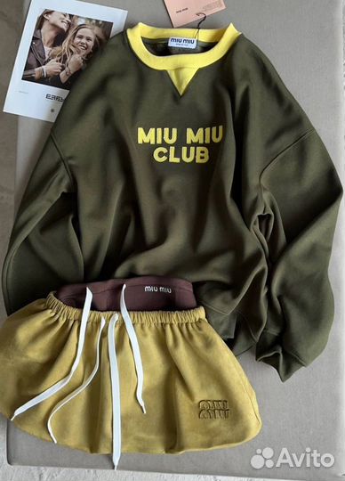 Топовый свитшот Miu Miu