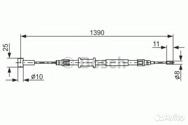 Трос 1987482213 bosch