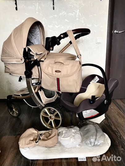 Коляска 2в1+Автокресло Суперлегкая