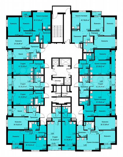 Квартира-студия, 26,7 м², 12/16 эт.