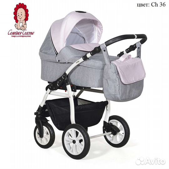 Коляска 2 в 1 indigo charlotte 18