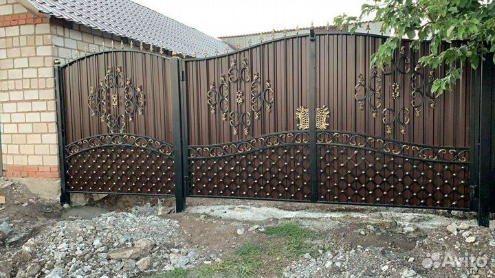 Ворота кованые распашные